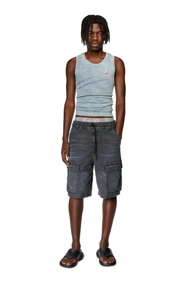 Men DKrooleyCargoShort Jogg Black Diesel Trousers And Shorts
