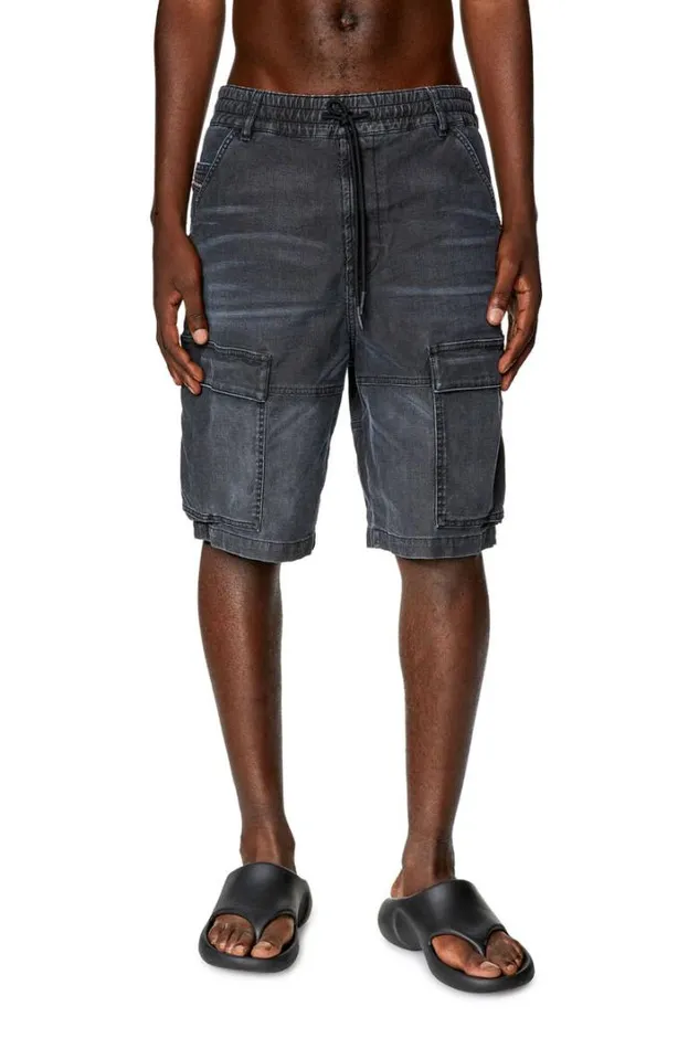 Men DKrooleyCargoShort Jogg Black Diesel Trousers And Shorts