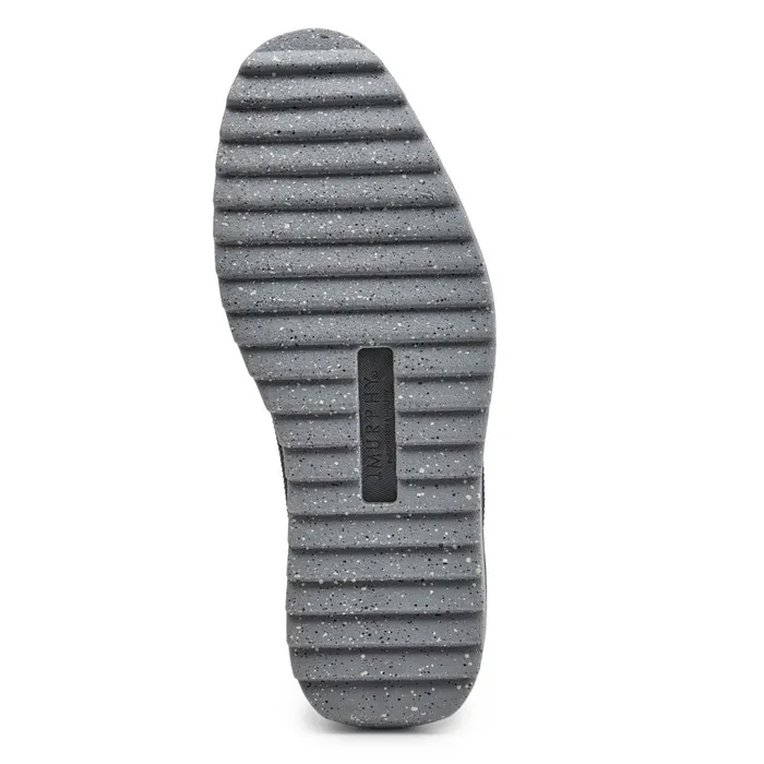 Men Duncan Knit Plain Toe Black Knitcamoembossed Leather JohnstonandMurphy LaceUps