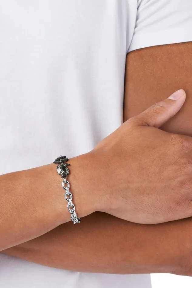 Men Dx1146 Silver Diesel Jewelry Men Dx1146 Silver Diesel Jewelry