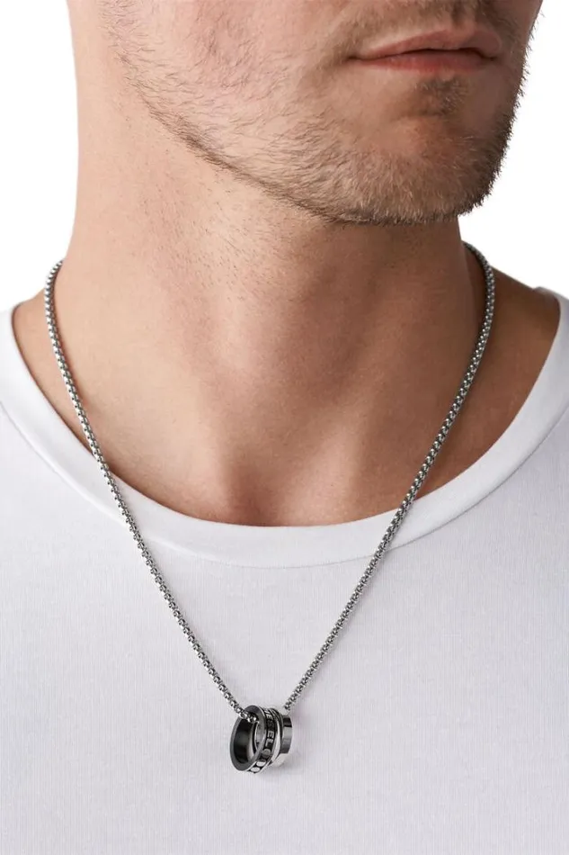 Men Dx1168 Silver Diesel Jewelry Men Dx1168 Silver Diesel Jewelry