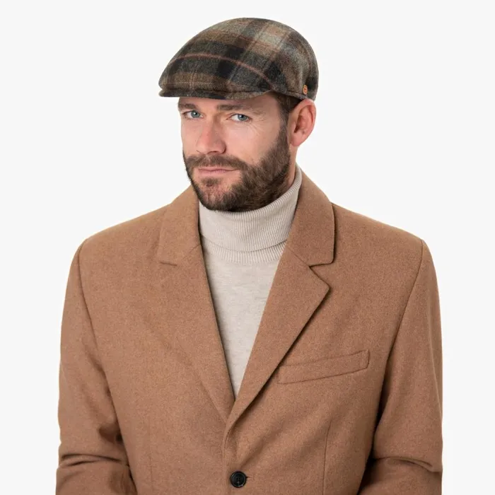 Men Flat Caps Mayser Sidney Plus British Lambswool Flat Cap Blue Men Flat Caps Mayser Sidney Plus British Lambswool Flat Cap Blue