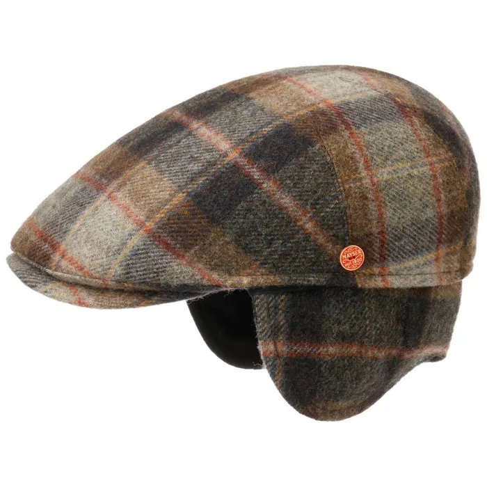 Men Flat Caps Mayser Sidney Plus British Lambswool Flat Cap Blue Men Flat Caps Mayser Sidney Plus British Lambswool Flat Cap Blue
