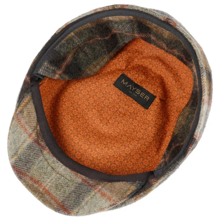 Men Flat Caps Mayser Sidney Plus British Lambswool Flat Cap Blue Men Flat Caps Mayser Sidney Plus British Lambswool Flat Cap Blue
