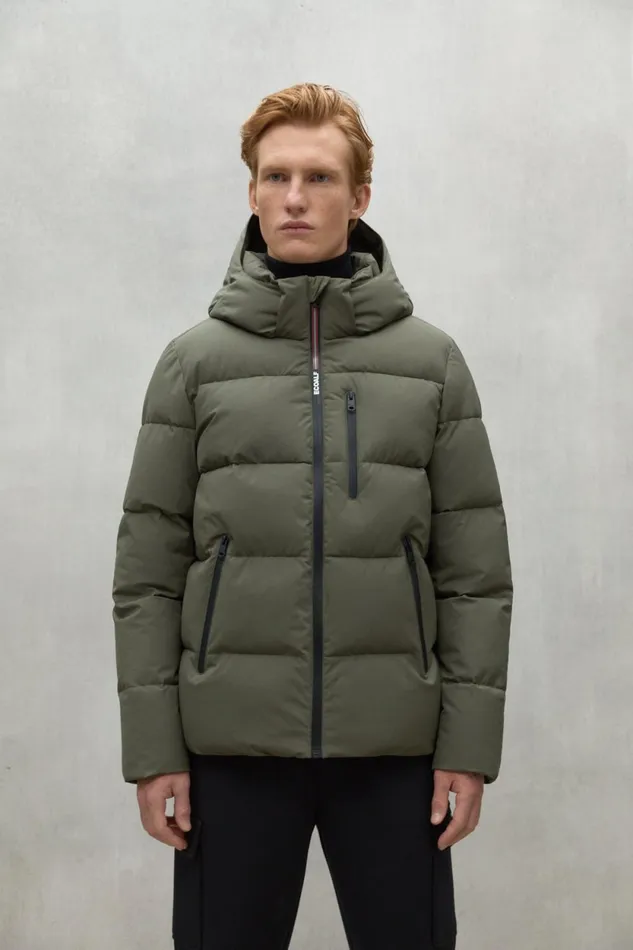 Men Green Bazon Jacket Ecoalf Coats And Jackets