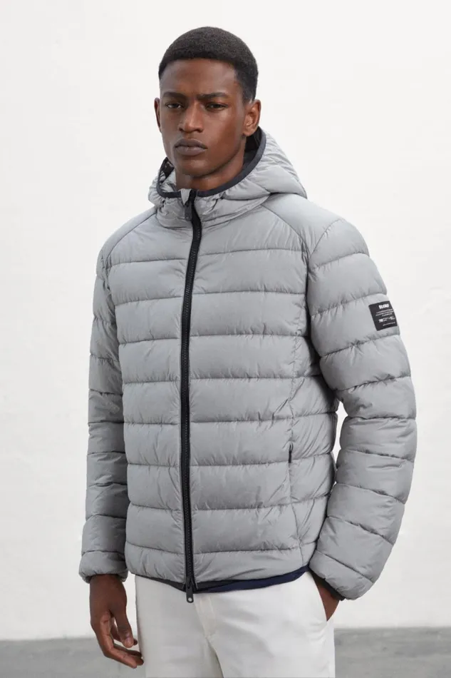 Men Grey Asp Jacket Ecoalf Coats And Jackets