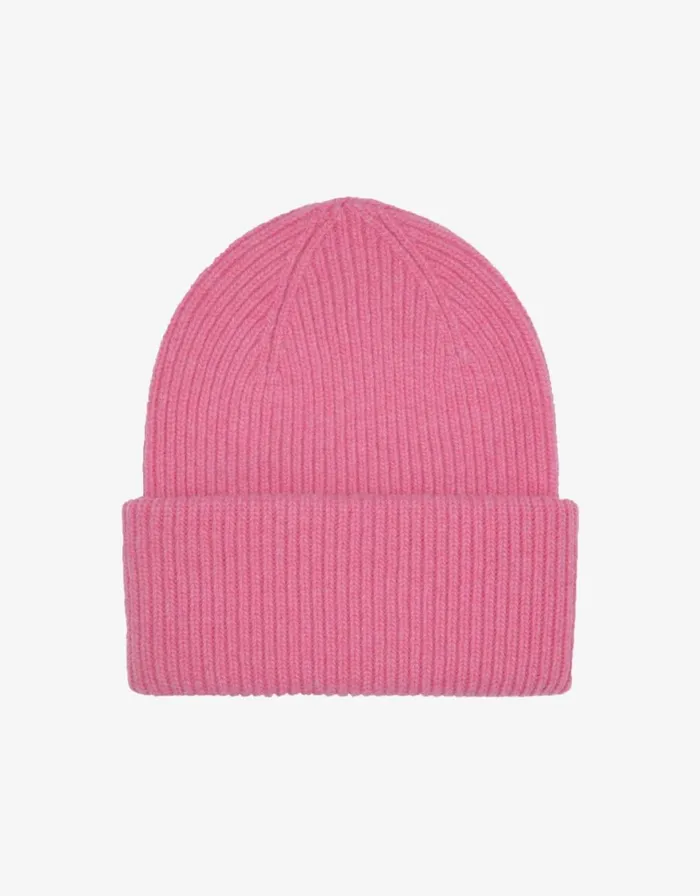 Men Hats Colorful Standard Merino Wool Hat Bubblegum Pink