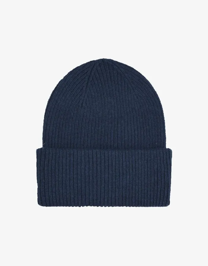 Men Hats Colorful Standard Merino Wool Hat Navy Blue