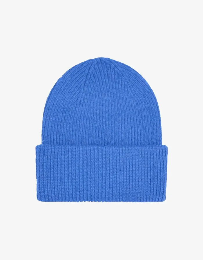 Men Hats Colorful Standard Merino Wool Hat Pacific Blue