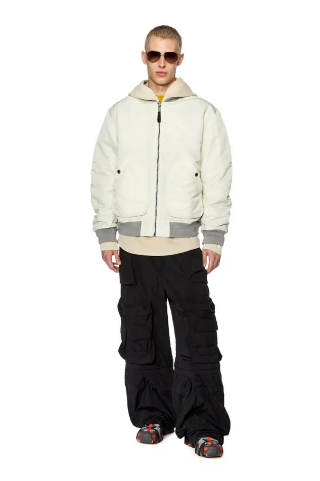 Men JMattan White Diesel Outerwear And Jackets