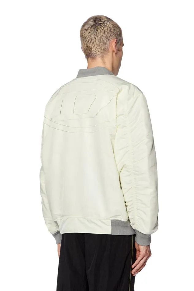 Men JMattan White Diesel Outerwear And Jackets Men JMattan White Diesel Outerwear And Jackets