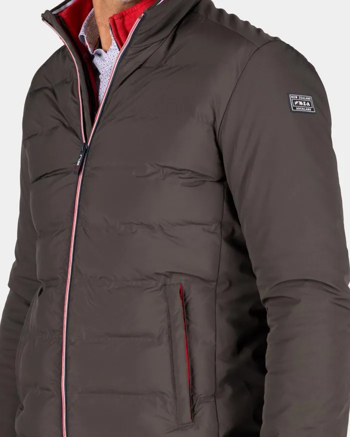 Men Jackets NZA New Zealand Auckland Brown Polyester Bomber Jacket 8211 Mud Men Jackets NZA New Zealand Auckland Brown Polyester Bomber Jacket 8211 Mud