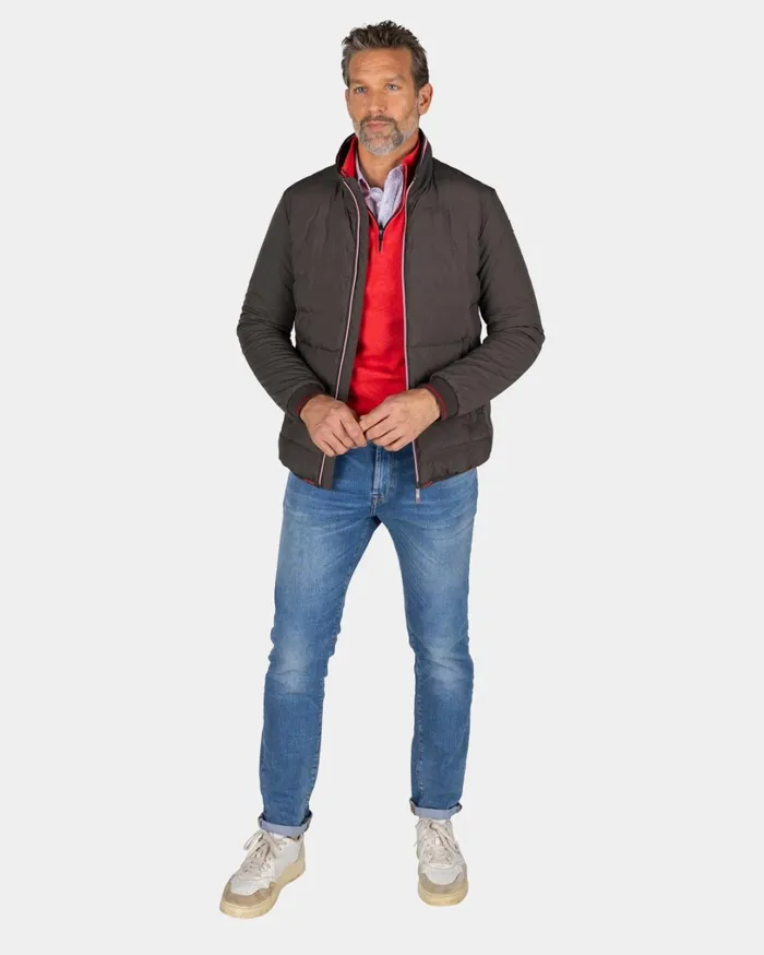 Men Jackets NZA New Zealand Auckland Brown Polyester Bomber Jacket 8211 Mud Men Jackets NZA New Zealand Auckland Brown Polyester Bomber Jacket 8211 Mud