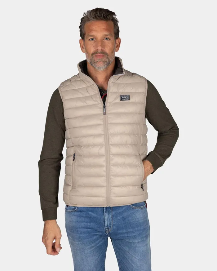 Men Jackets NZA New Zealand Auckland SandColored Padded Vest 8211 Shimmering Sand Men Jackets NZA New Zealand Auckland SandColored Padded Vest 8211 Shimmering Sand