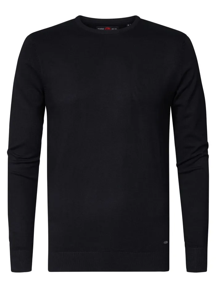 Men Knits and Sweats Petrol Industries Essential Crewneck Knit Black