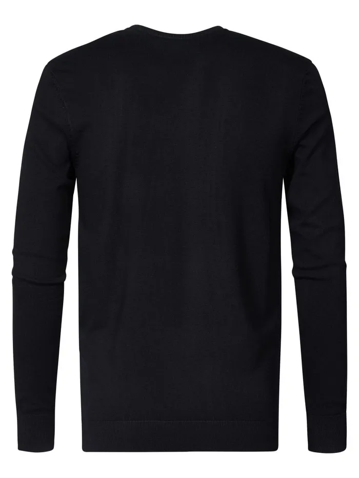 Men Knits and Sweats Petrol Industries Essential Crewneck Knit Black