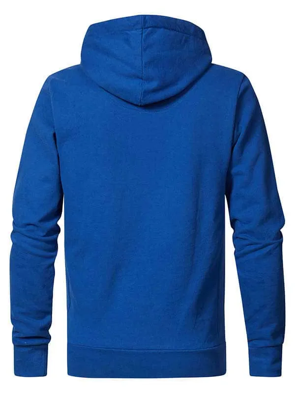 Men Knits and Sweats Petrol Industries Hoodie With Logo Artwork Imperial Blue