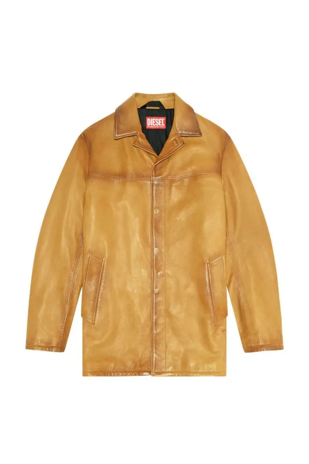Men LNico Brown Diesel Outerwear And Jackets Men LNico Brown Diesel Outerwear And Jackets