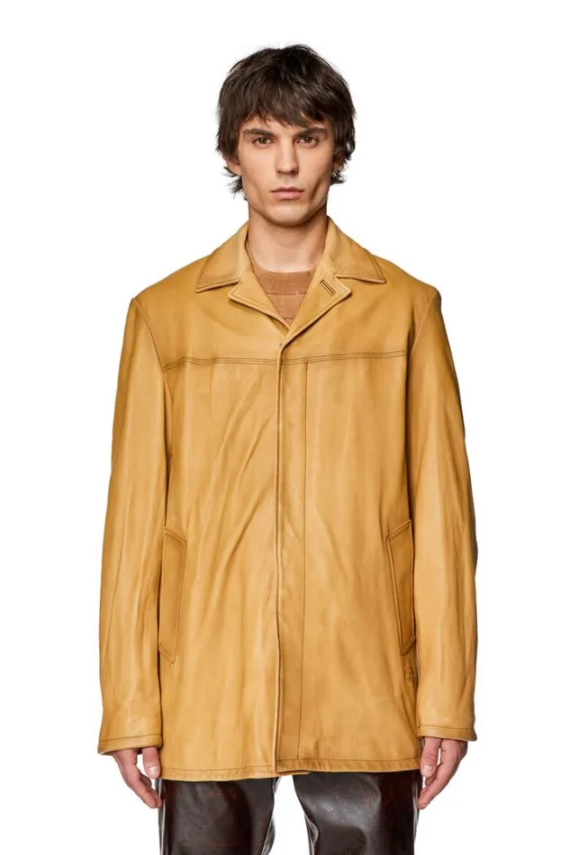 Men LNico Brown Diesel Outerwear And Jackets Men LNico Brown Diesel Outerwear And Jackets
