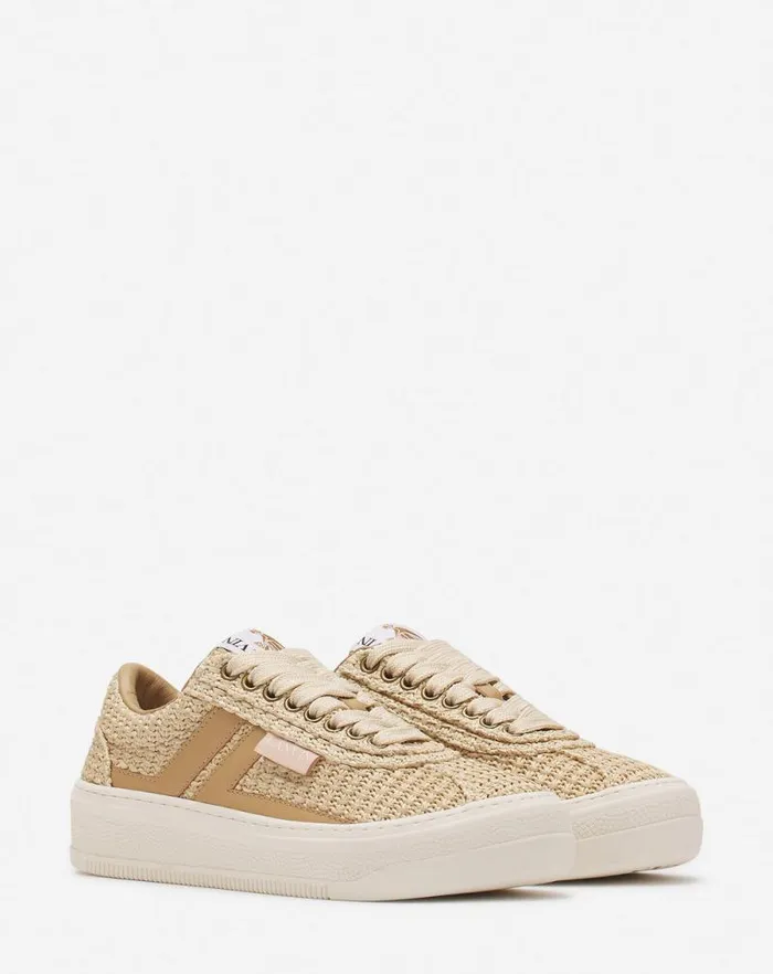 Men Lanvin Sneakers Lanvin Cash Raffia Sneakers Natural Men Lanvin Sneakers Lanvin Cash Raffia Sneakers Natural