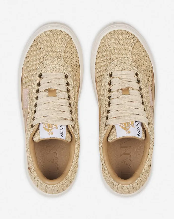 Men Lanvin Sneakers Lanvin Cash Raffia Sneakers Natural Men Lanvin Sneakers Lanvin Cash Raffia Sneakers Natural