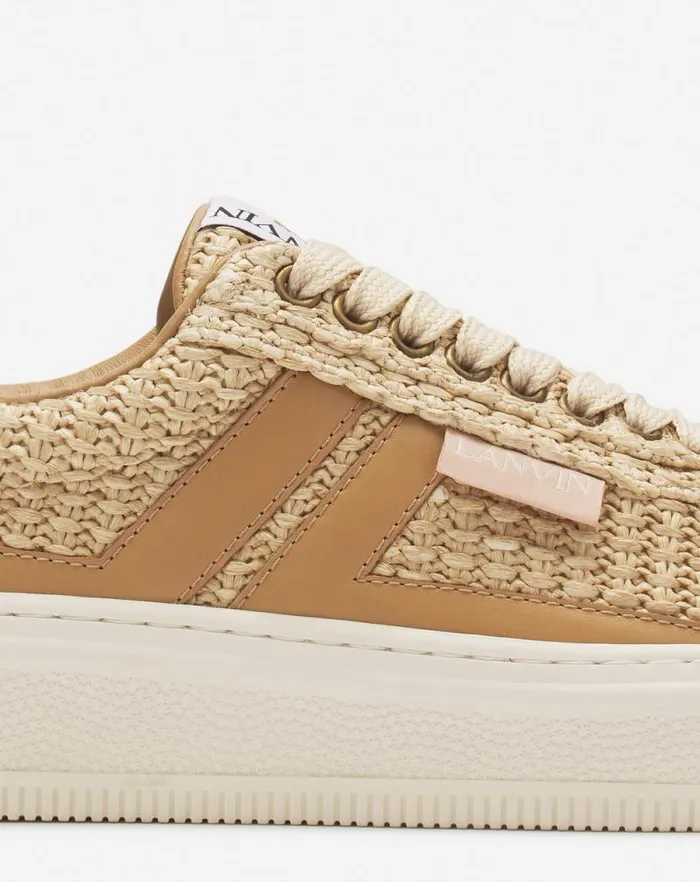 Men Lanvin Sneakers Lanvin Cash Raffia Sneakers Natural Men Lanvin Sneakers Lanvin Cash Raffia Sneakers Natural