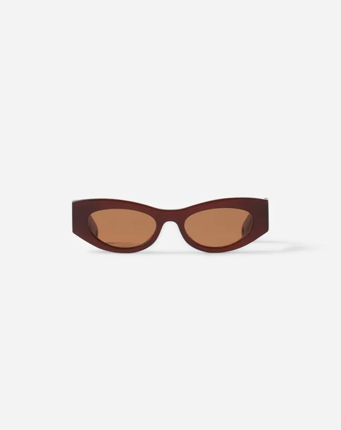 Men Lanvin Sunglasses Lanvin Logo Sunglasses Browncherry