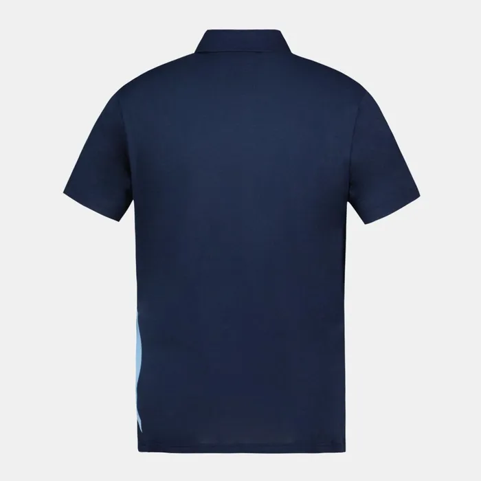 Men Le Coq Sportif Polos Shirts Aviron Bayonnais Polo Shirt Dress Blues