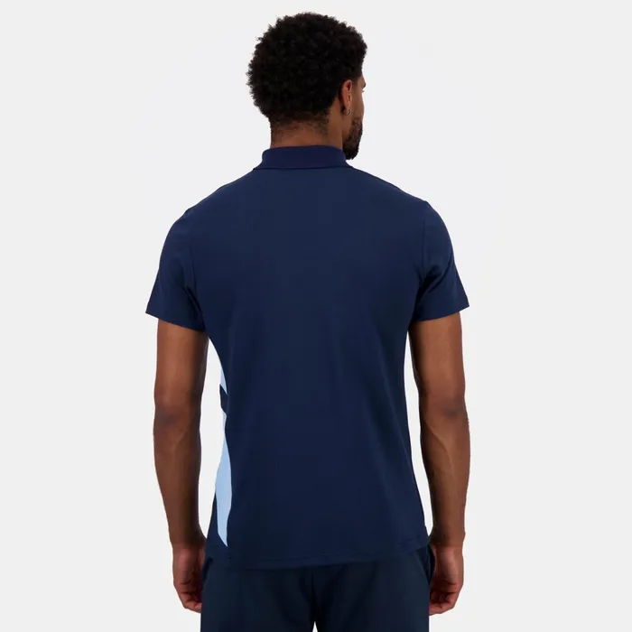 Men Le Coq Sportif Polos Shirts Aviron Bayonnais Polo Shirt Dress Blues