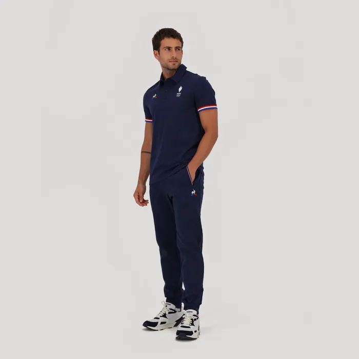 Men Le Coq Sportif Polos Shirts Paris 2024 Polo Shirt Dress Blues Men Le Coq Sportif Polos Shirts Paris 2024 Polo Shirt Dress Blues