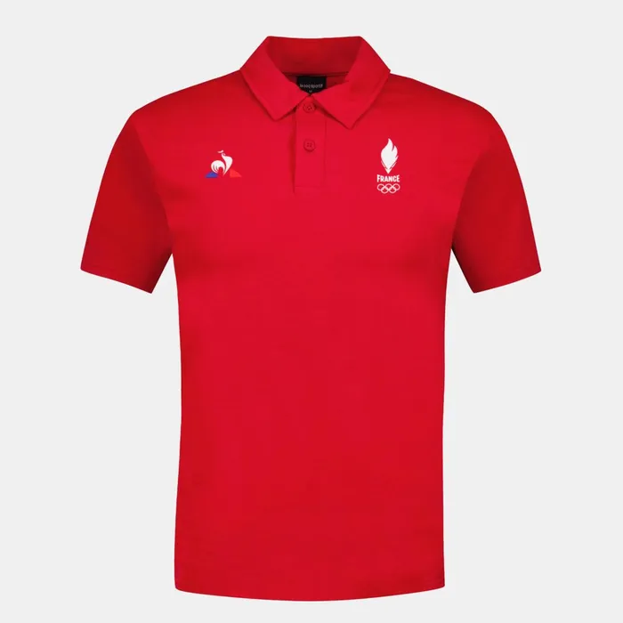 Men Le Coq Sportif Polos Shirts quipe De France Olympique Polo Homme