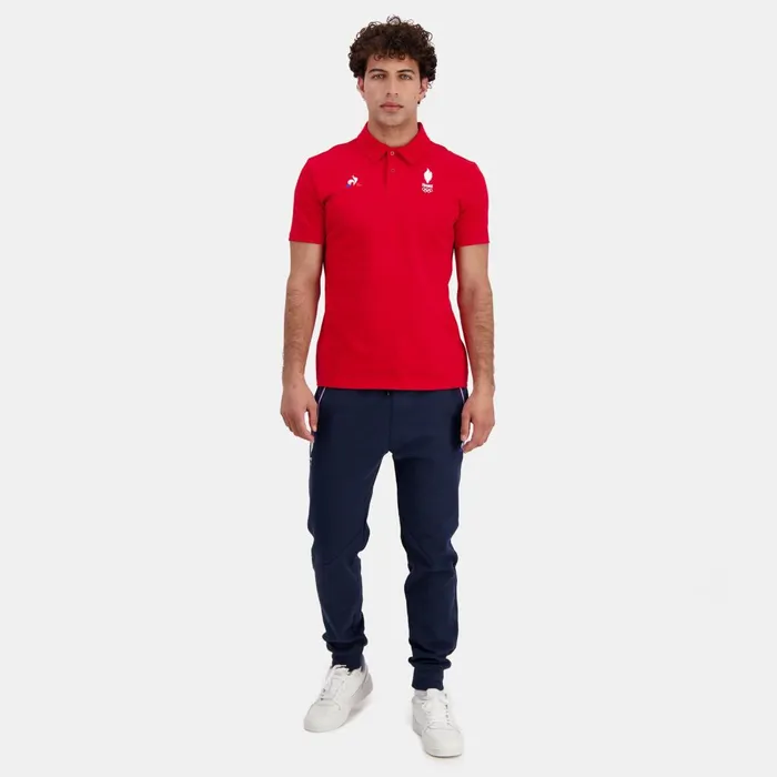 Men Le Coq Sportif Polos Shirts quipe De France Olympique Polo Homme