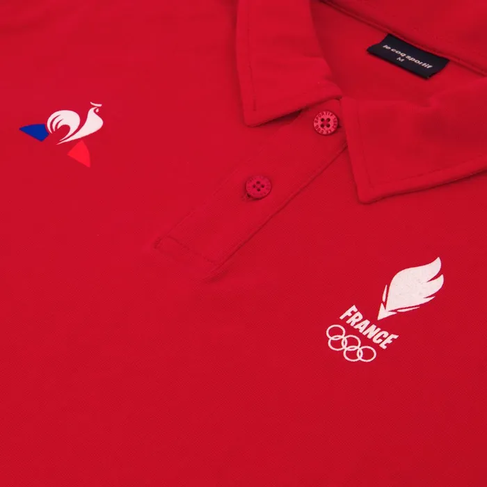 Men Le Coq Sportif Polos Shirts quipe De France Olympique Polo Homme