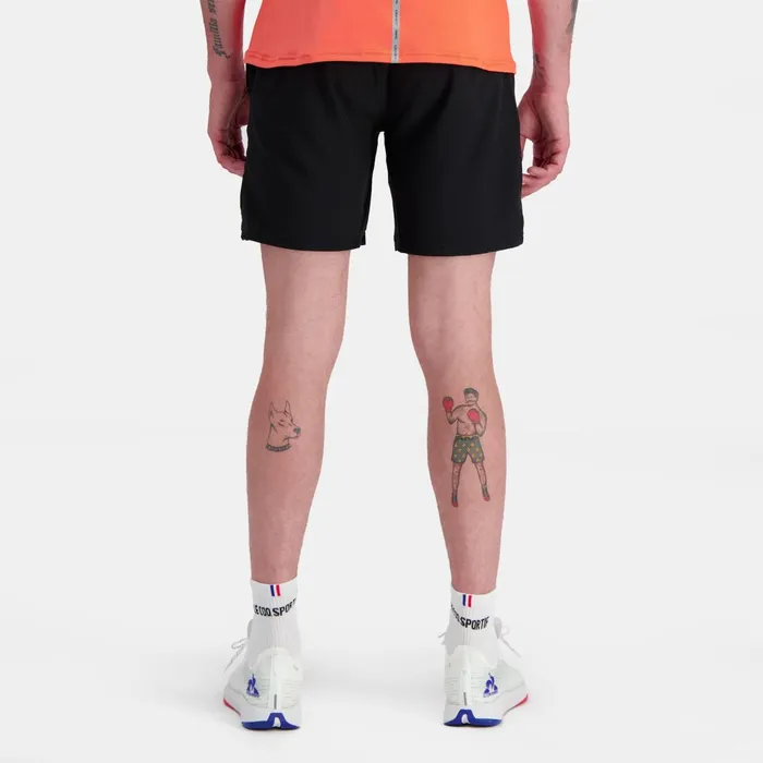 Men Le Coq Sportif Shorts Training Performance Shorts Black