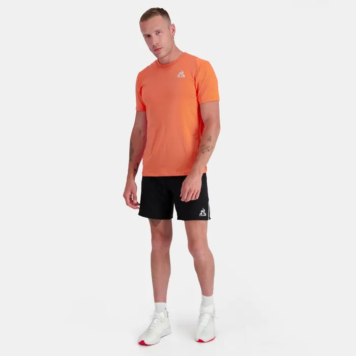 Men Le Coq Sportif Shorts Training Performance Shorts Black