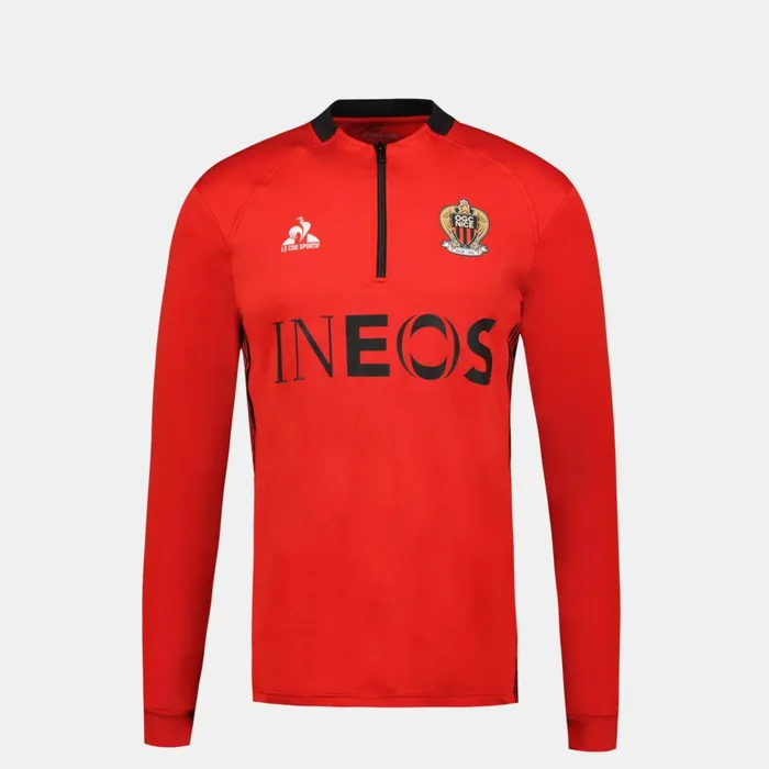 Men Le Coq Sportif Sweatshirts OGC Nice 8211 Training Resistance Sweatshirt Red N Men Le Coq Sportif Sweatshirts OGC Nice 8211 Training Resistance Sweatshirt Red N