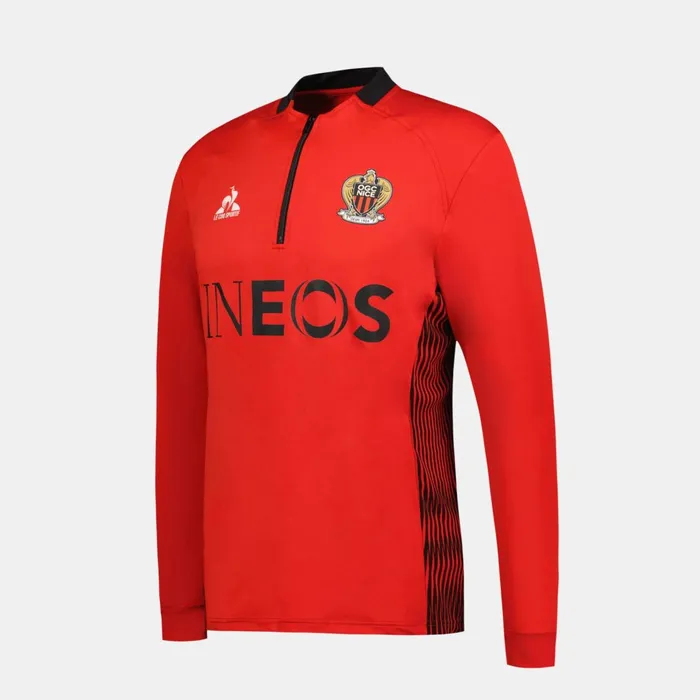 Men Le Coq Sportif Sweatshirts OGC Nice 8211 Training Resistance Sweatshirt Red N Men Le Coq Sportif Sweatshirts OGC Nice 8211 Training Resistance Sweatshirt Red N