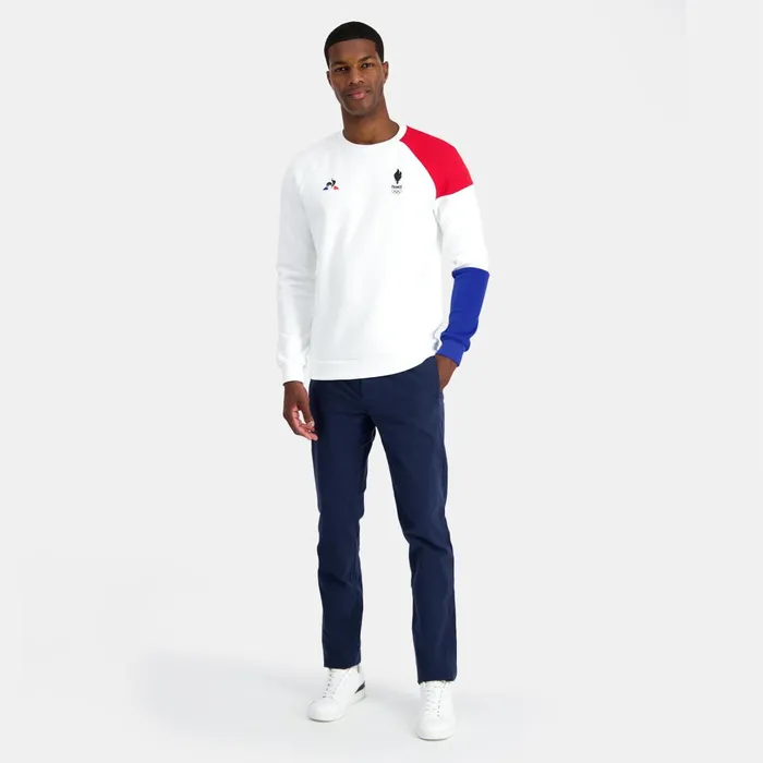 Men Le Coq Sportif Sweatshirts quipe De France Olympique Sweat Col Rond Homme