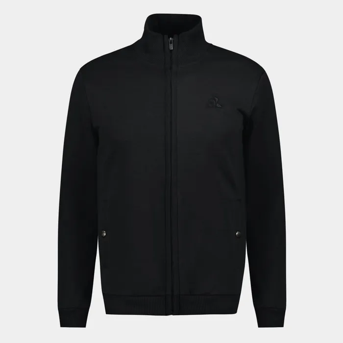 Men Le Coq Sportif Sweatshirts Ton Sur Ton ZipUp Sweatshirtshirt Black Men Le Coq Sportif Sweatshirts Ton Sur Ton ZipUp Sweatshirtshirt Black