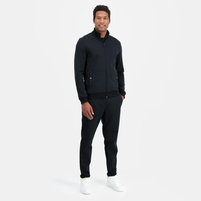 Men Le Coq Sportif Sweatshirts Ton Sur Ton ZipUp Sweatshirtshirt Black Men Le Coq Sportif Sweatshirts Ton Sur Ton ZipUp Sweatshirtshirt Black