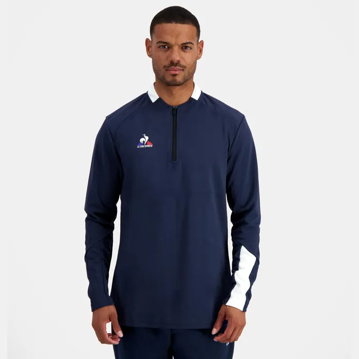 Men Le Coq Sportif Sweatshirts Training Sweatshirt Dress Blues