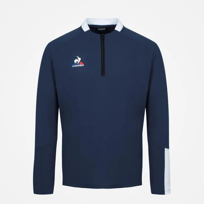 Men Le Coq Sportif Sweatshirts Training Sweatshirt Dress Blues Men Le Coq Sportif Sweatshirts Training Sweatshirt Dress Blues