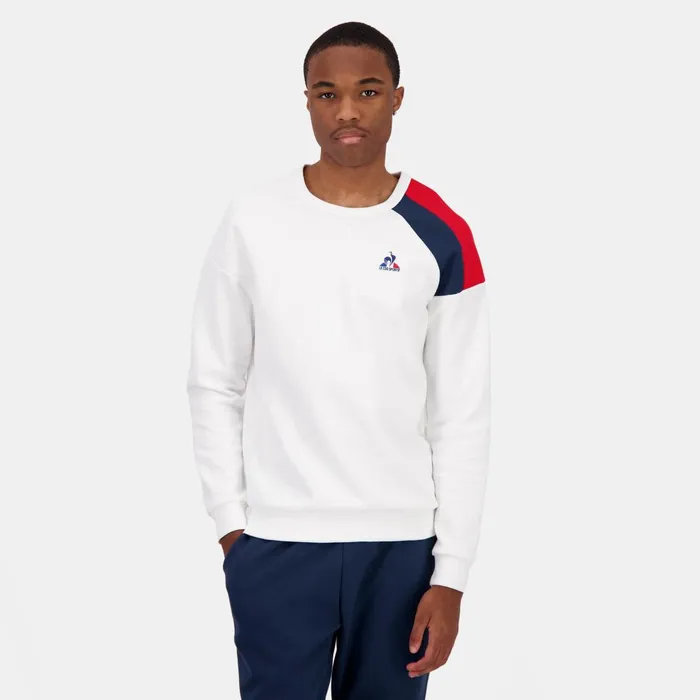 Men Le Coq Sportif Sweatshirts Tricolore Sweat Col Rond Homme