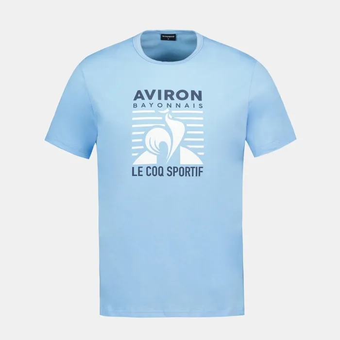 Men Le Coq Sportif Tshirts And Tops Aviron Bayonnais TShirt Fly Blue