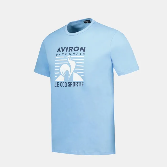 Men Le Coq Sportif Tshirts And Tops Aviron Bayonnais TShirt Fly Blue