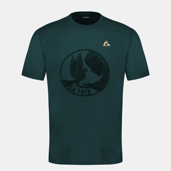 Men Le Coq Sportif Tshirts And Tops Tshirt Motif La Paix Homme Scarab