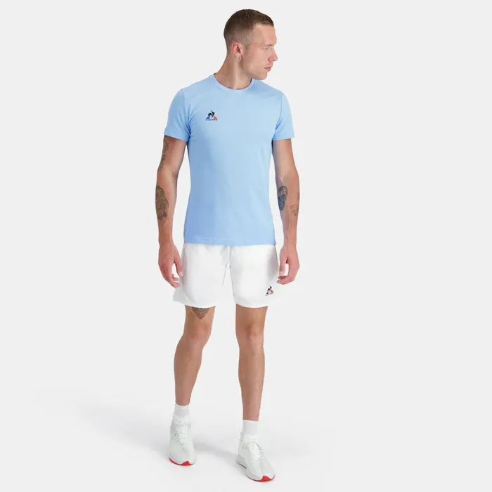 Men Le Coq Sportif Tshirts And Tops Tennis TShirt Fly Blue Men Le Coq Sportif Tshirts And Tops Tennis TShirt Fly Blue