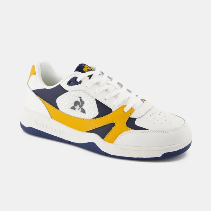 Men Le Coq Sportif Trainers And Sneakers Shoes LCS PRO STAR LITE Optical Whitegolden Orange