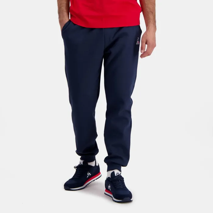 Men Le Coq Sportif Trousers And Joggers Essentiels Pantalon Bleu Marine Homme Dress Blues