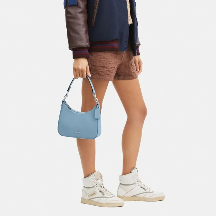 Men Messenger and Crossbody Coach Hobo Crossbody With Signature Canvas Detail Pool Men Messenger and Crossbody Coach Hobo Crossbody With Signature Canvas Detail Pool